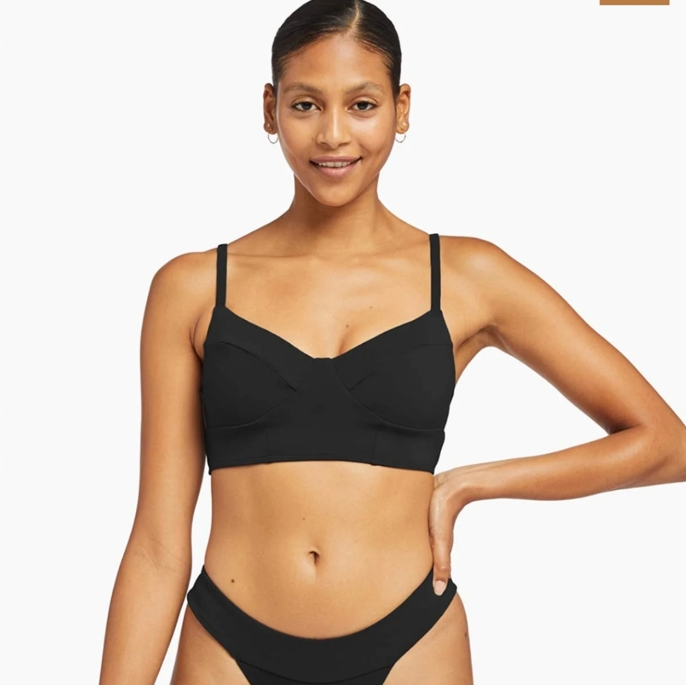 Vitamin A Bikini Top Black Emmi Biosculpt Bikini Top Size L NEW